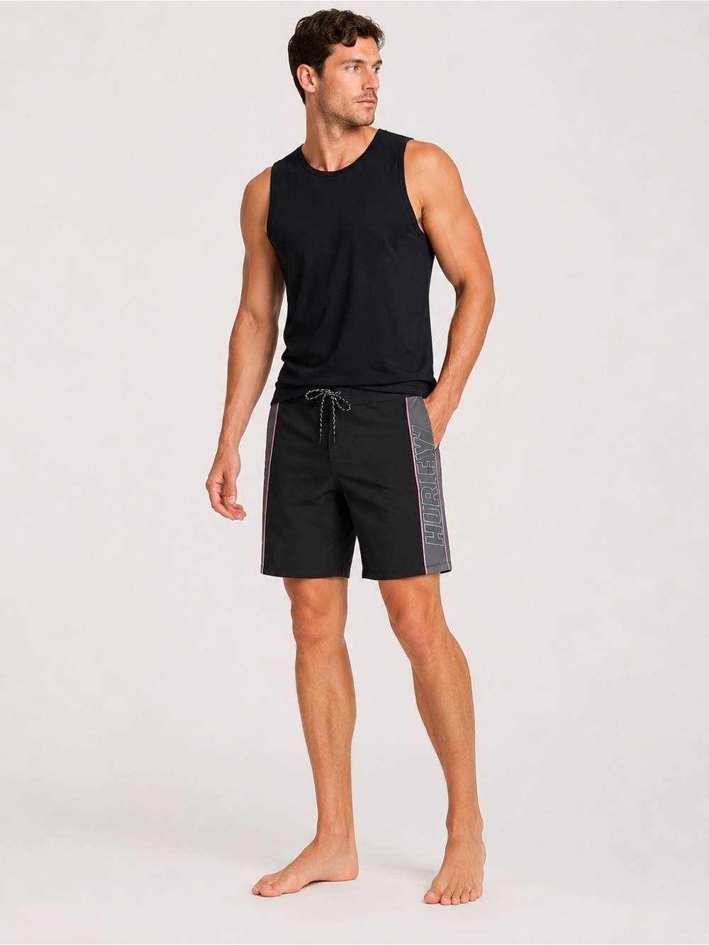 Hurley Phantom Black Board Shorts Men’s Surf Swim Trunks